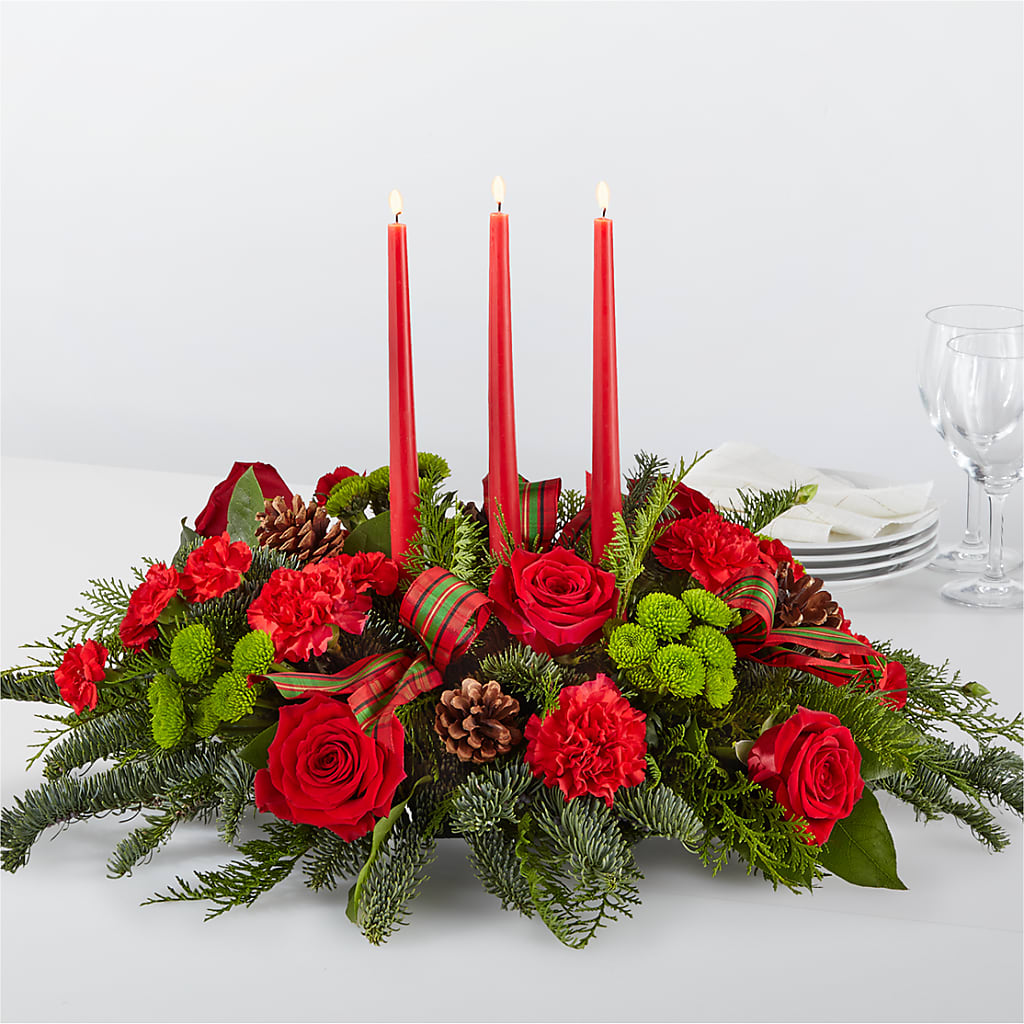 By the Candlelight Centerpiece – Dutch Floral, Edina MO