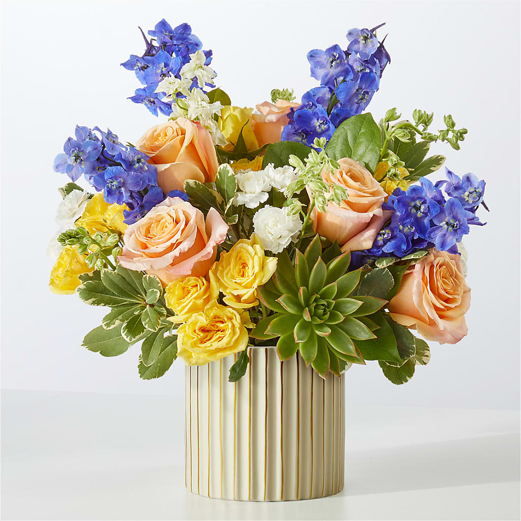 Cobalt Reverie Bouquet – Dutch Floral, Edina MO