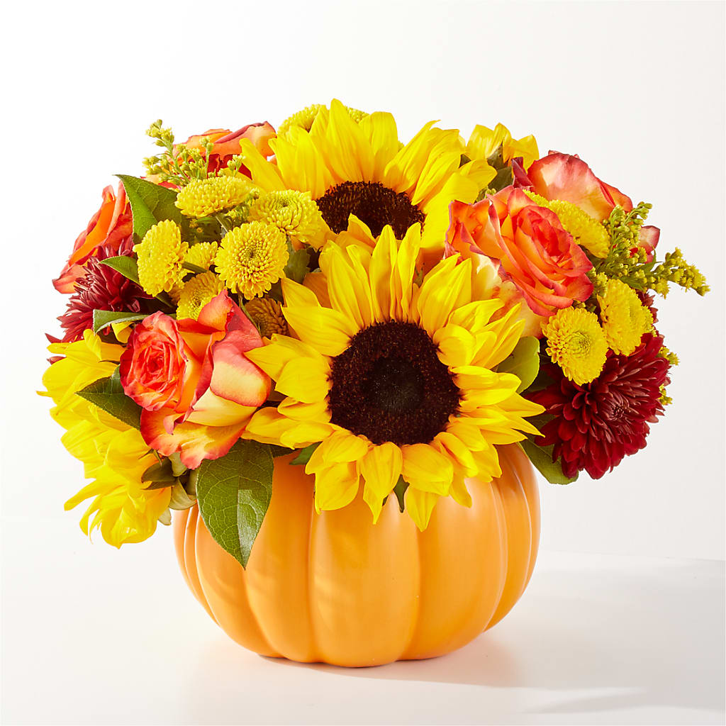 Golden Gourd Pumpkin Bouquet – Dutch Floral, Edina MO