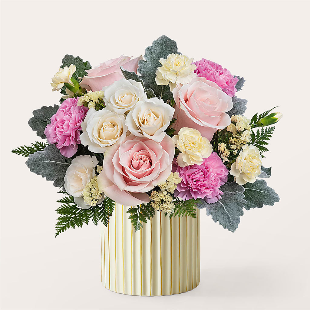 Blissful Moments Bouquet with Ivory Vase – Dutch Floral, Edina MO