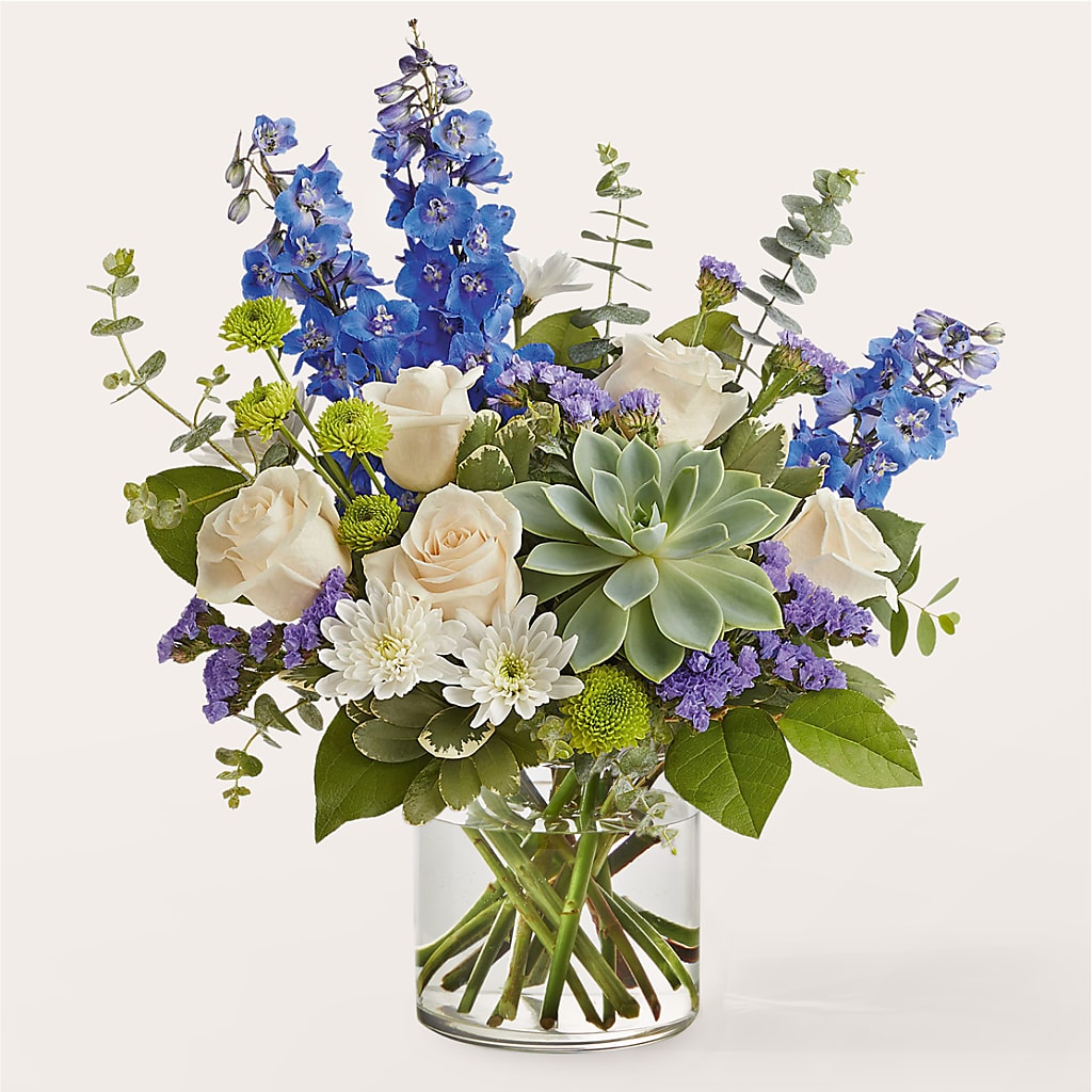 Cerulean Waves Bouquet – Dutch Floral, Edina MO
