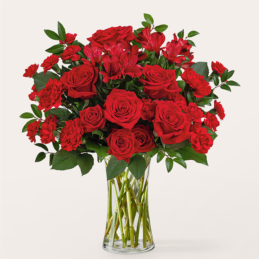 Brilliant Ruby Bouquet – Dutch Floral, Edina MO