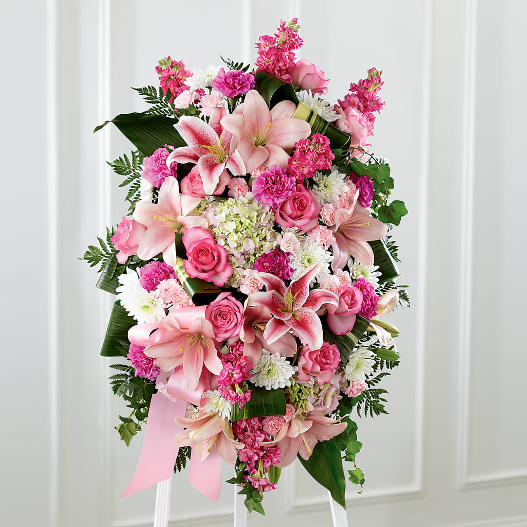 Comforting Standing Spray – Dutch Floral, Edina MO