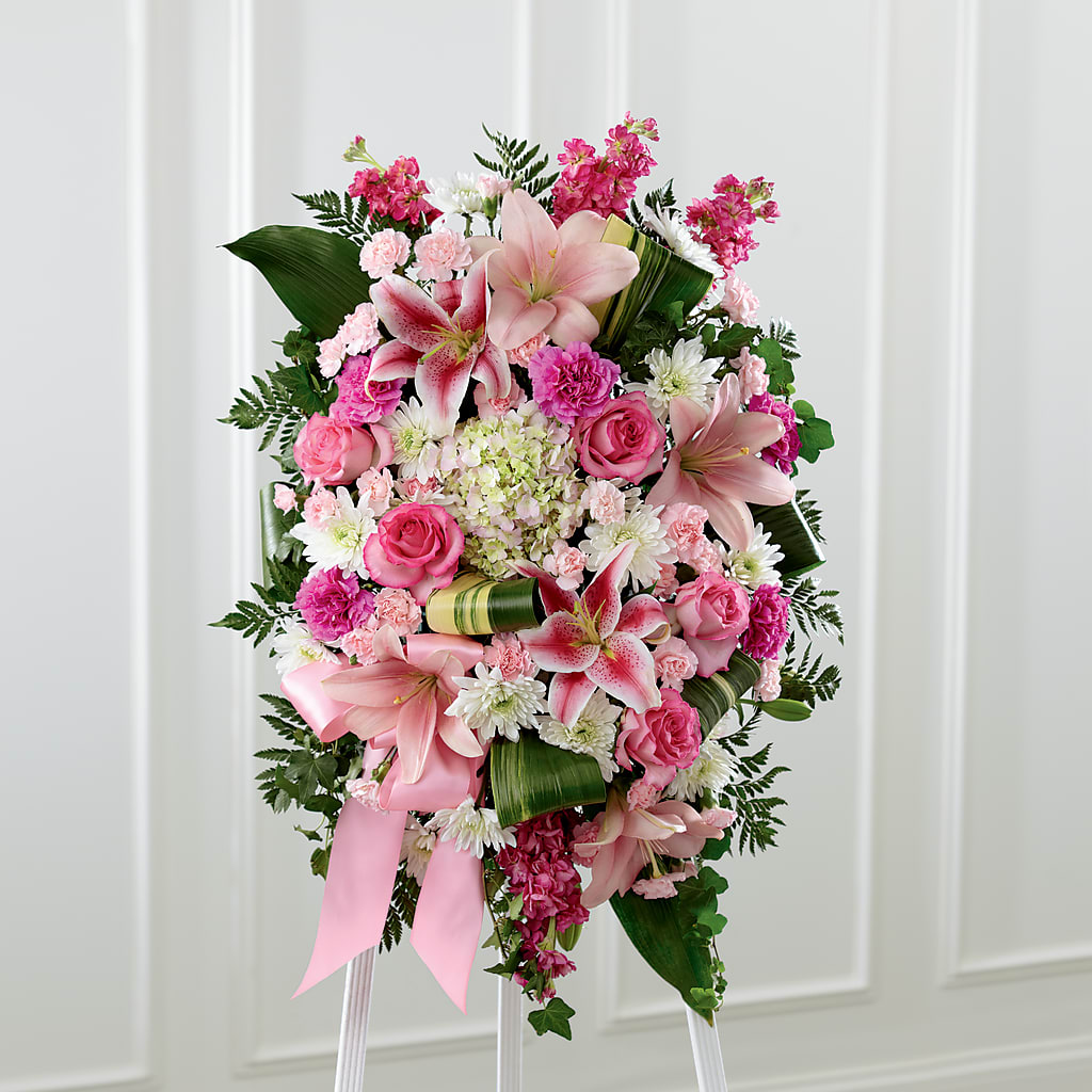 Comforting Standing Spray – Dutch Floral, Edina MO