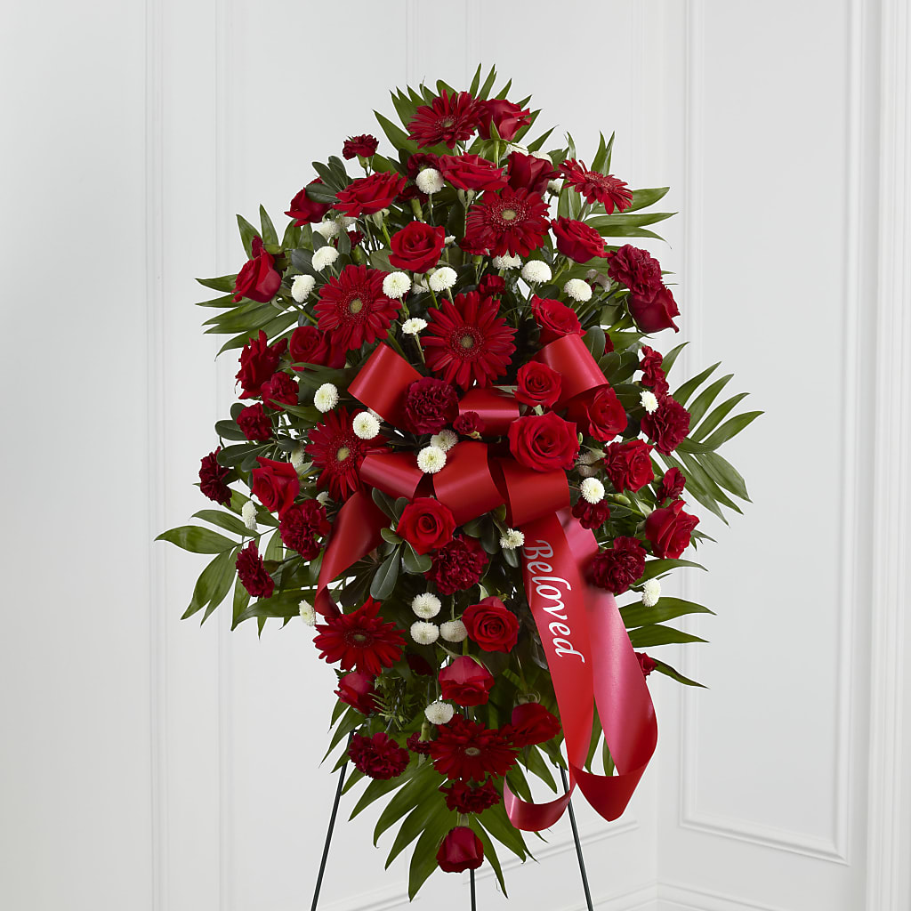 Treasured Memories Standing Spray – Dutch Floral, Edina MO