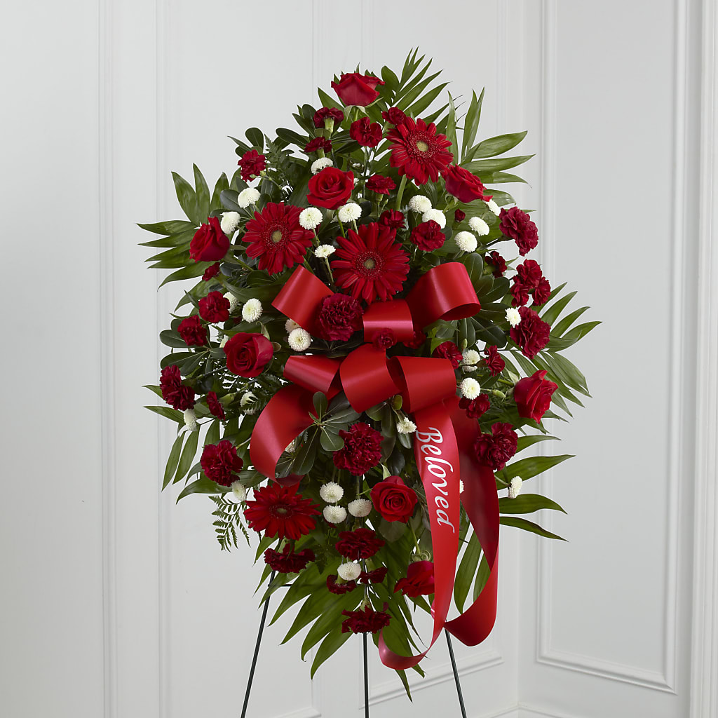 Treasured Memories Standing Spray – Dutch Floral, Edina MO