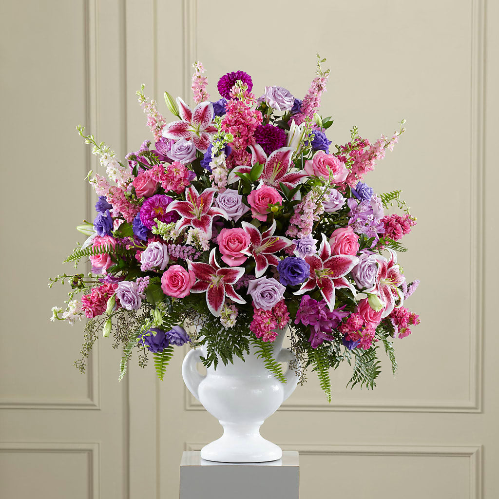Peaceful Tribute Arrangement – Dutch Floral, Edina MO