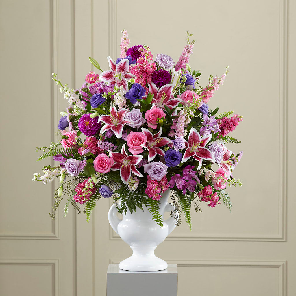 Peaceful Tribute Arrangement – Dutch Floral, Edina MO
