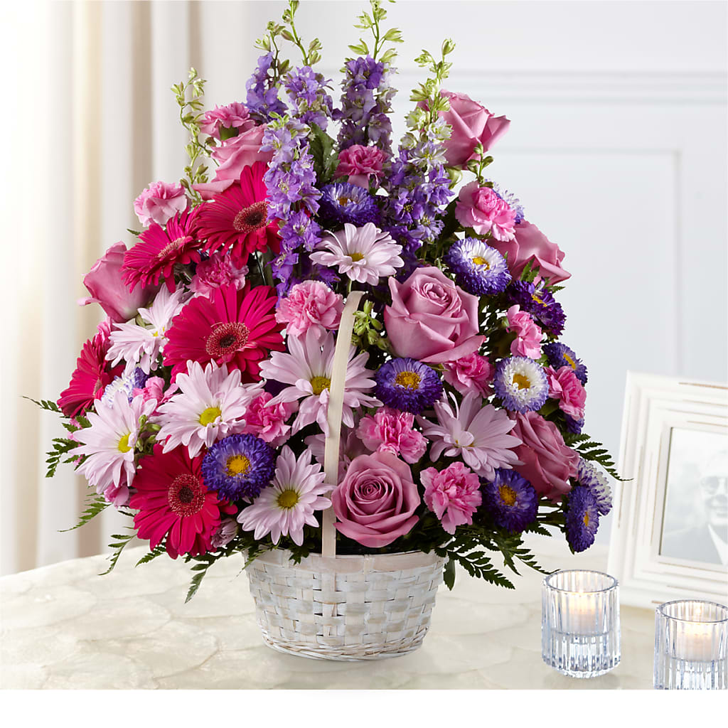 Pastel Peace Basket – Dutch Floral, Edina MO