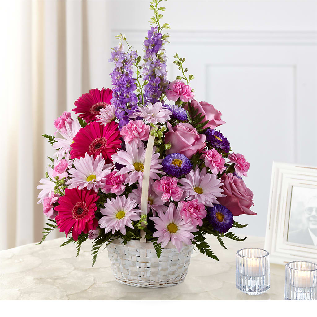 Pastel Peace Basket – Dutch Floral, Edina MO
