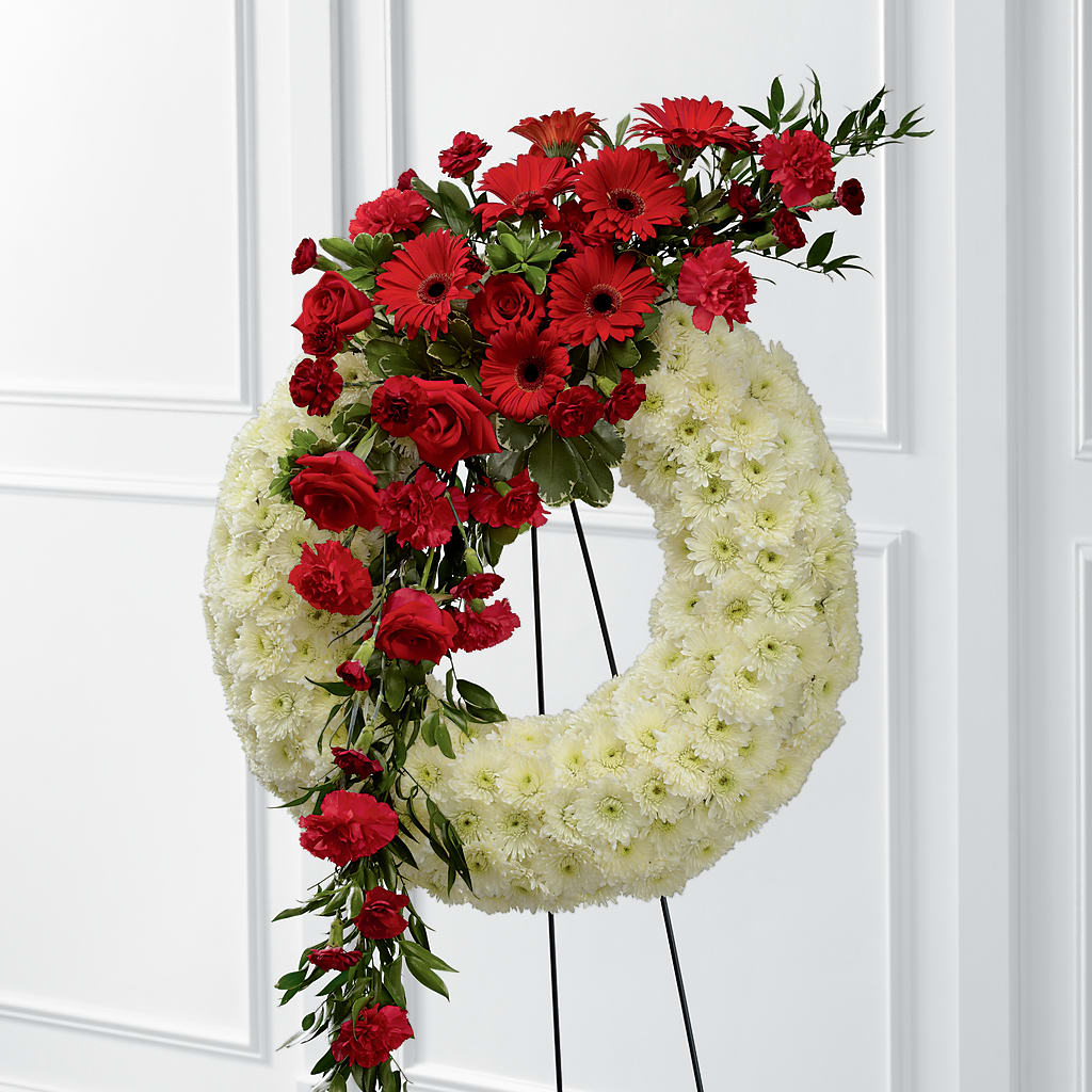 Graceful Tribute Wreath – Dutch Floral, Edina MO