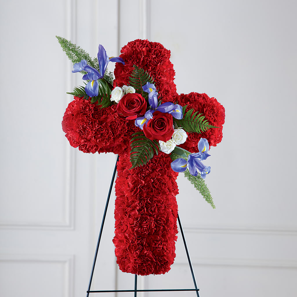 Faithful Hero Floral Cross – Dutch Floral, Edina MO