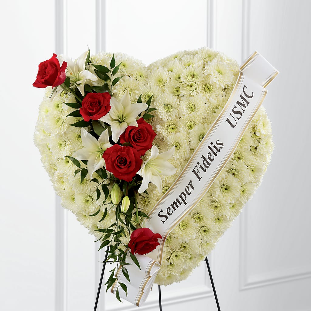 Heartfelt Hero Standing Heart – Dutch Floral, Edina MO