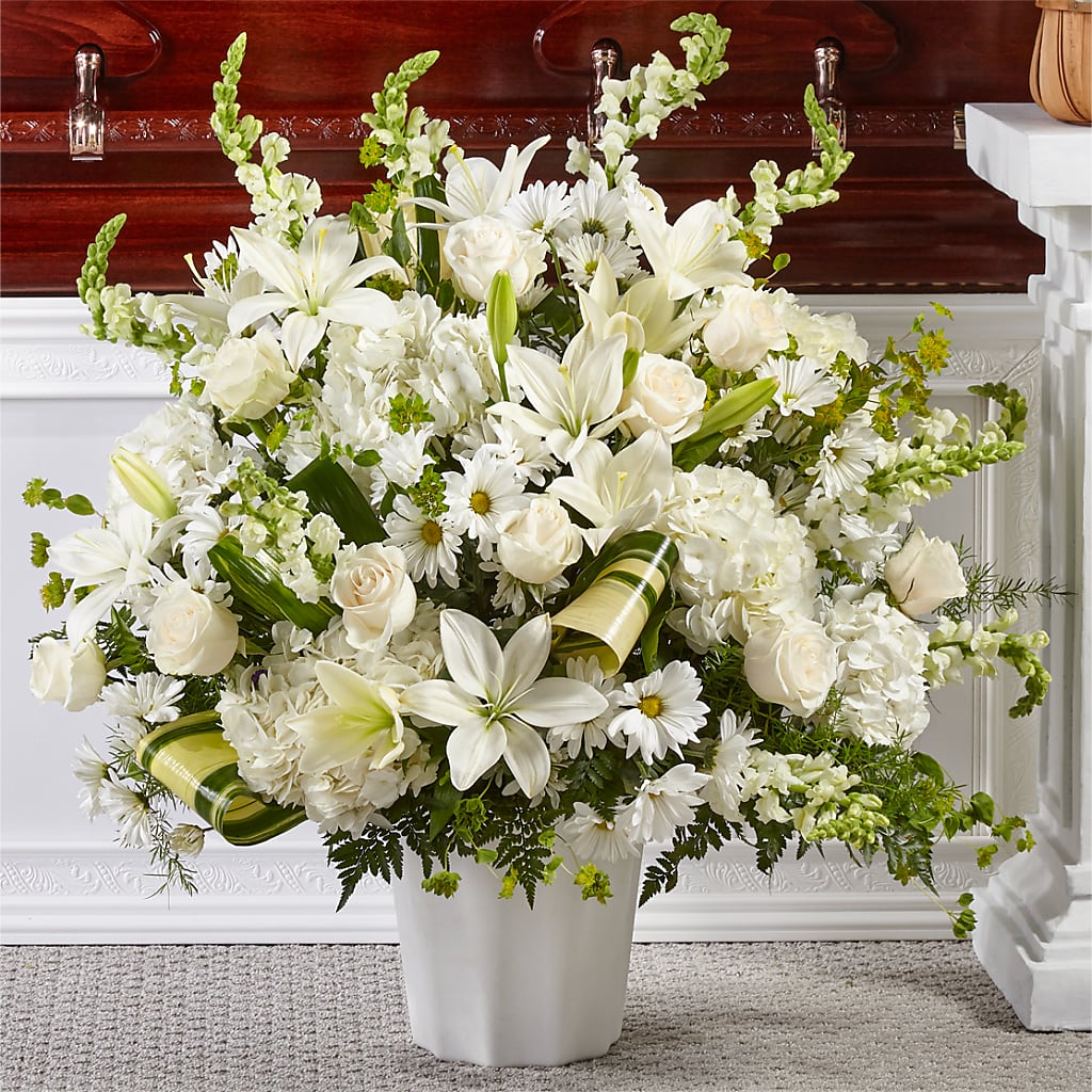 Thoughts of Tranquility Floor Basket – Dutch Floral, Edina MO