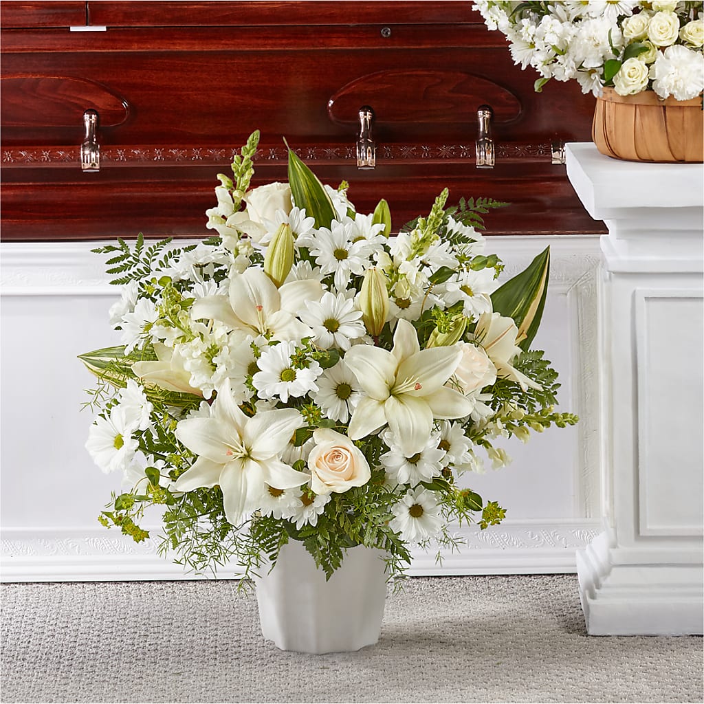 Thoughts of Tranquility Floor Basket – Dutch Floral, Edina MO