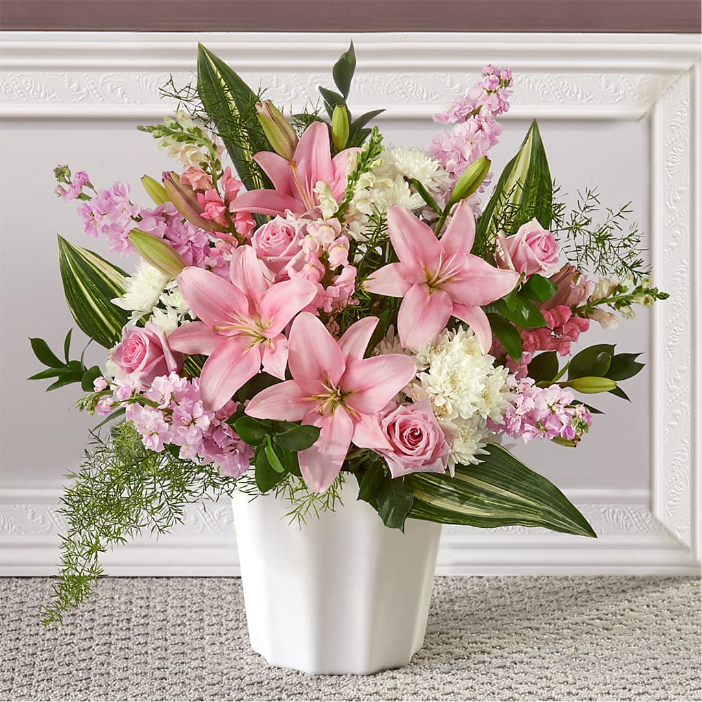 Simply Serene Floor Basket – Dutch Floral, Edina MO