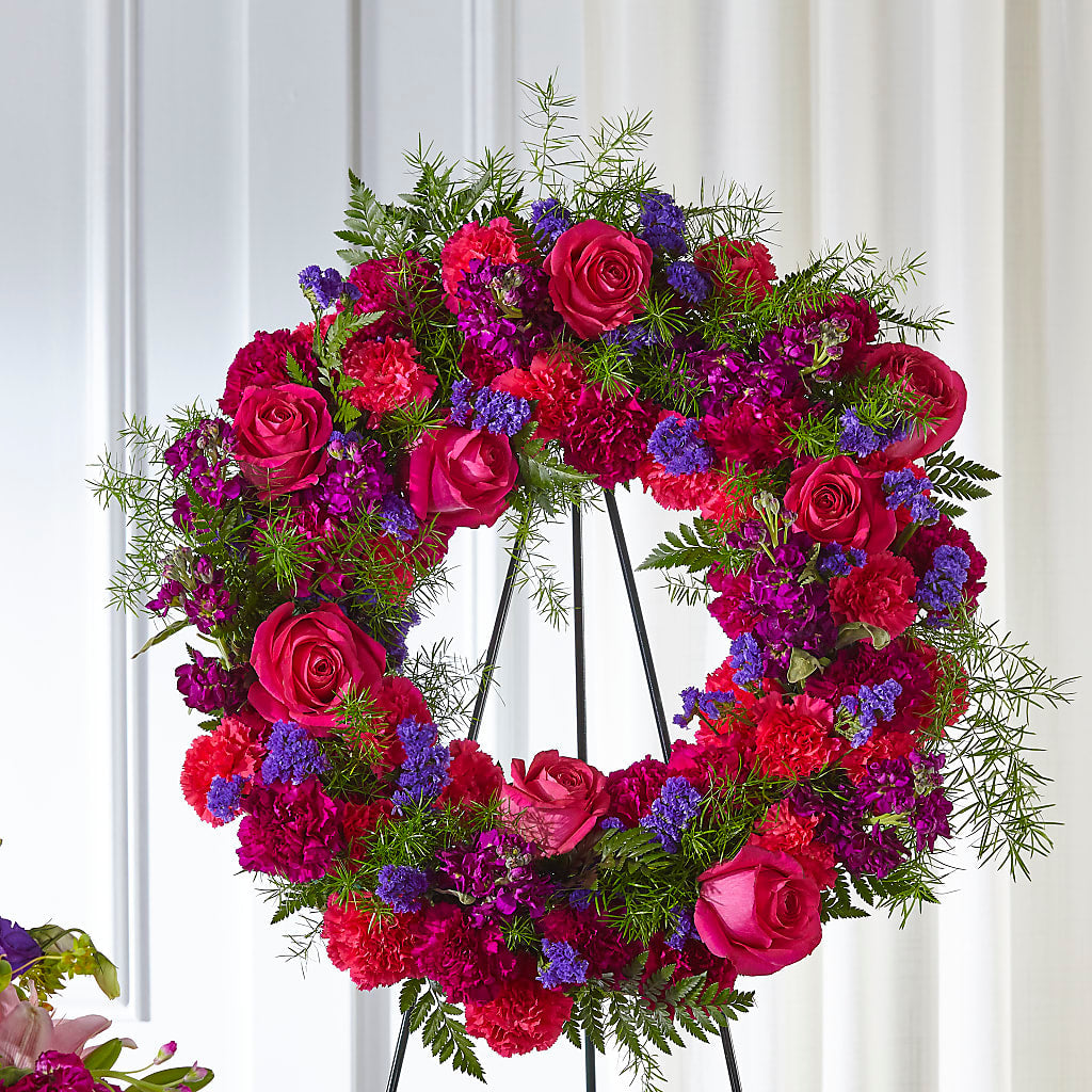Calming Colors Wreath – Dutch Floral, Edina MO