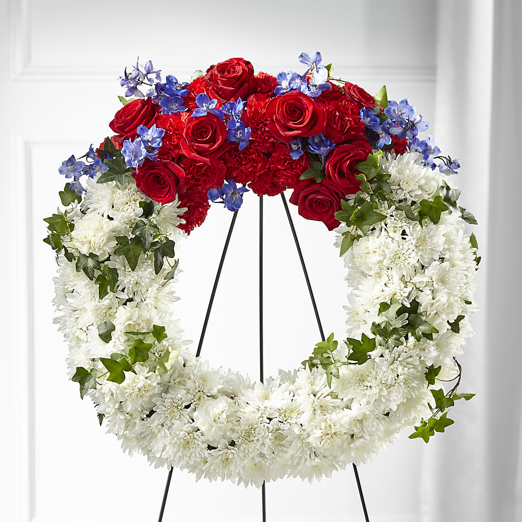 Patriotic Passion Wreath – Dutch Floral, Edina MO