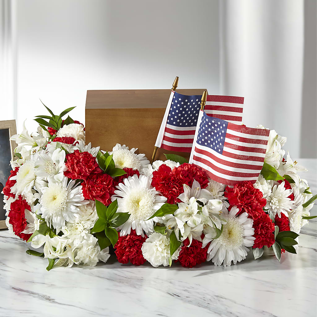 Spirit of Patriotism Cremation Adornment – Dutch Floral, Edina MO
