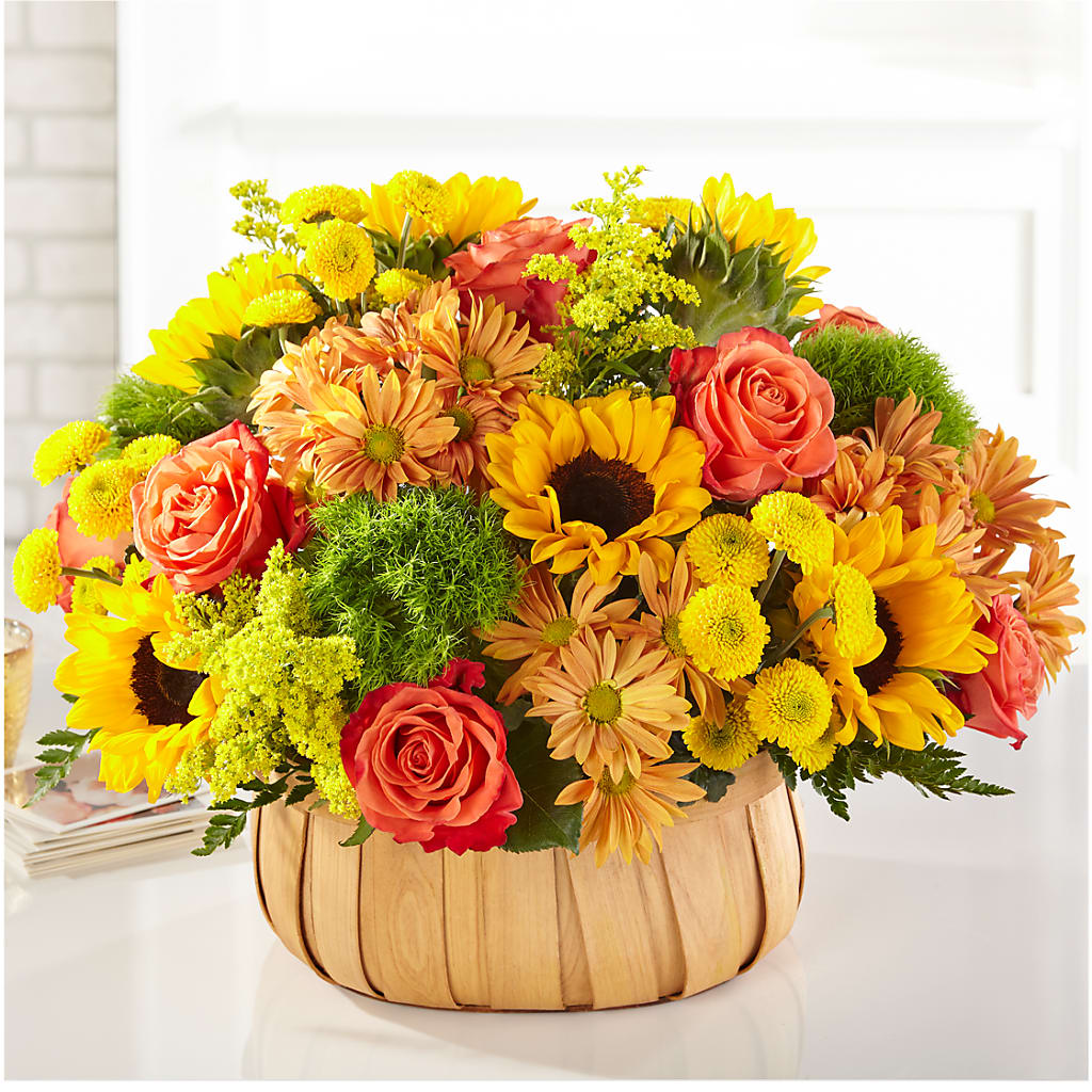 Harvest Sunflower Basket – Dutch Floral, Edina MO