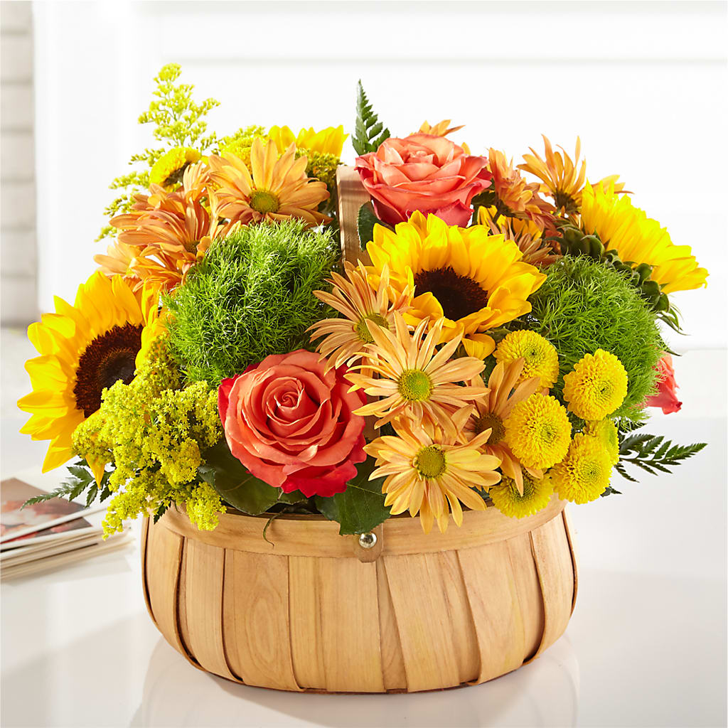 Harvest Sunflower Basket – Dutch Floral, Edina MO