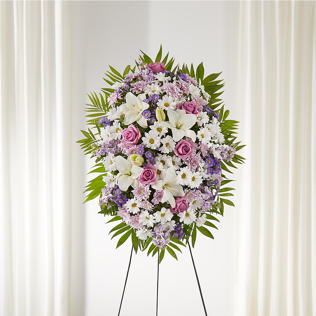 Surrounded by Love Standing Spray – Dutch Floral, Edina MO