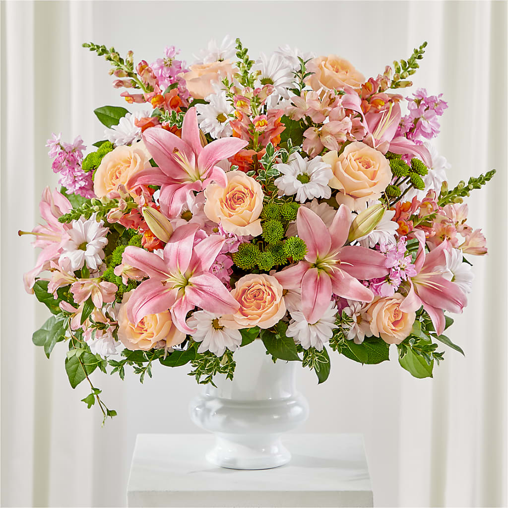 Heartfelt Gesture Urn Arrangement – Dutch Floral, Edina MO