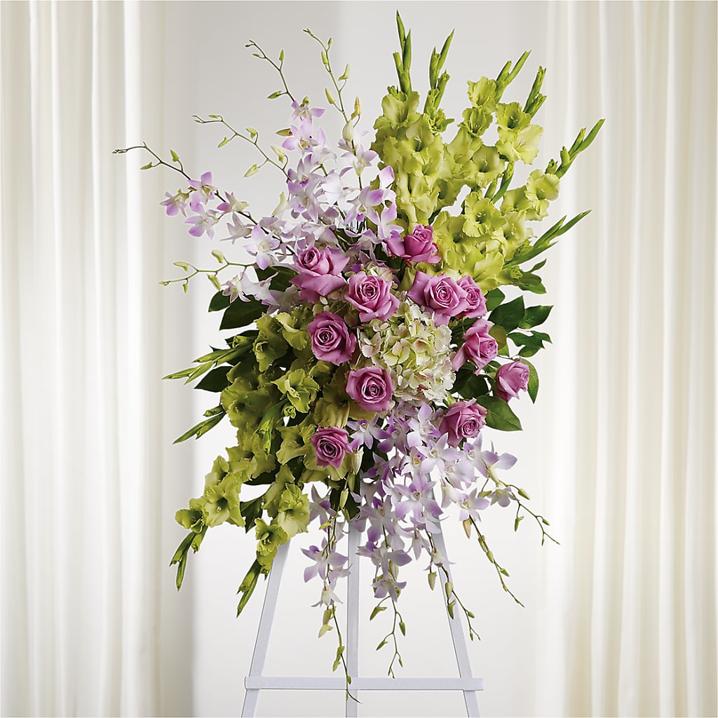 Lasting Legacy Standing Spray – Dutch Floral, Edina MO