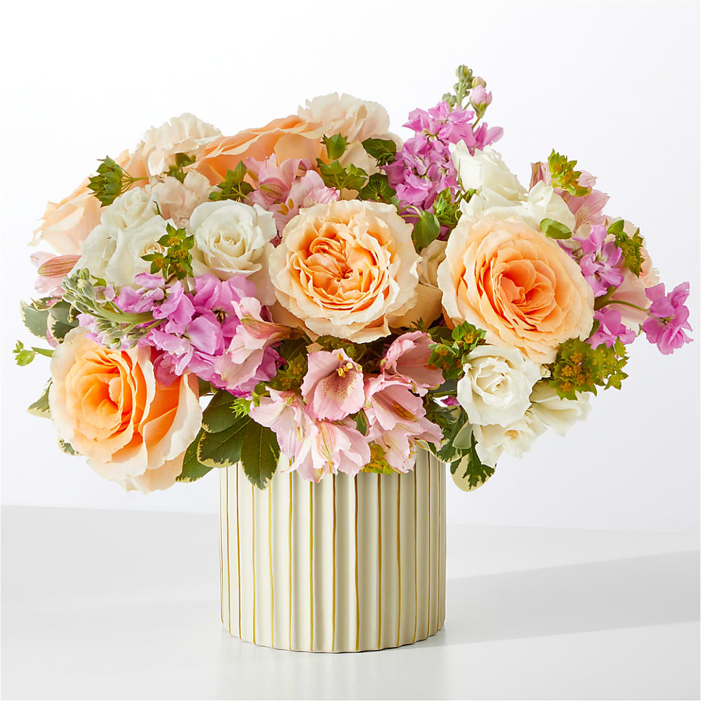 Paradise Bouquet with Ivory Vase – Dutch Floral, Edina MO
