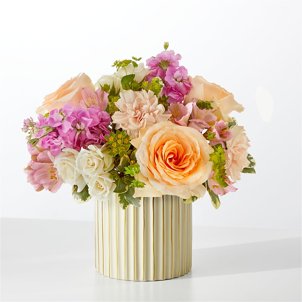 Paradise Bouquet with Ivory Vase – Dutch Floral, Edina MO