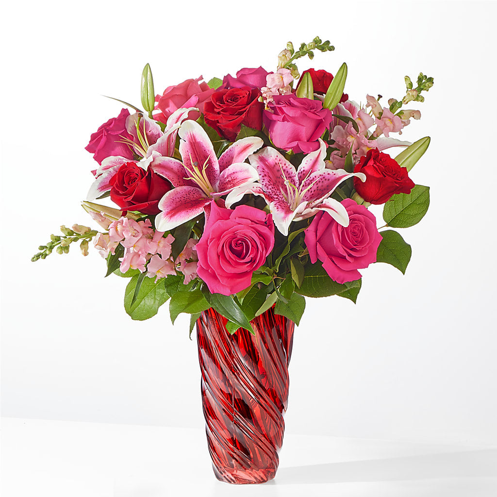 Always You Bouquet with Luxe Swirl Vase – Dutch Floral, Edina MO
