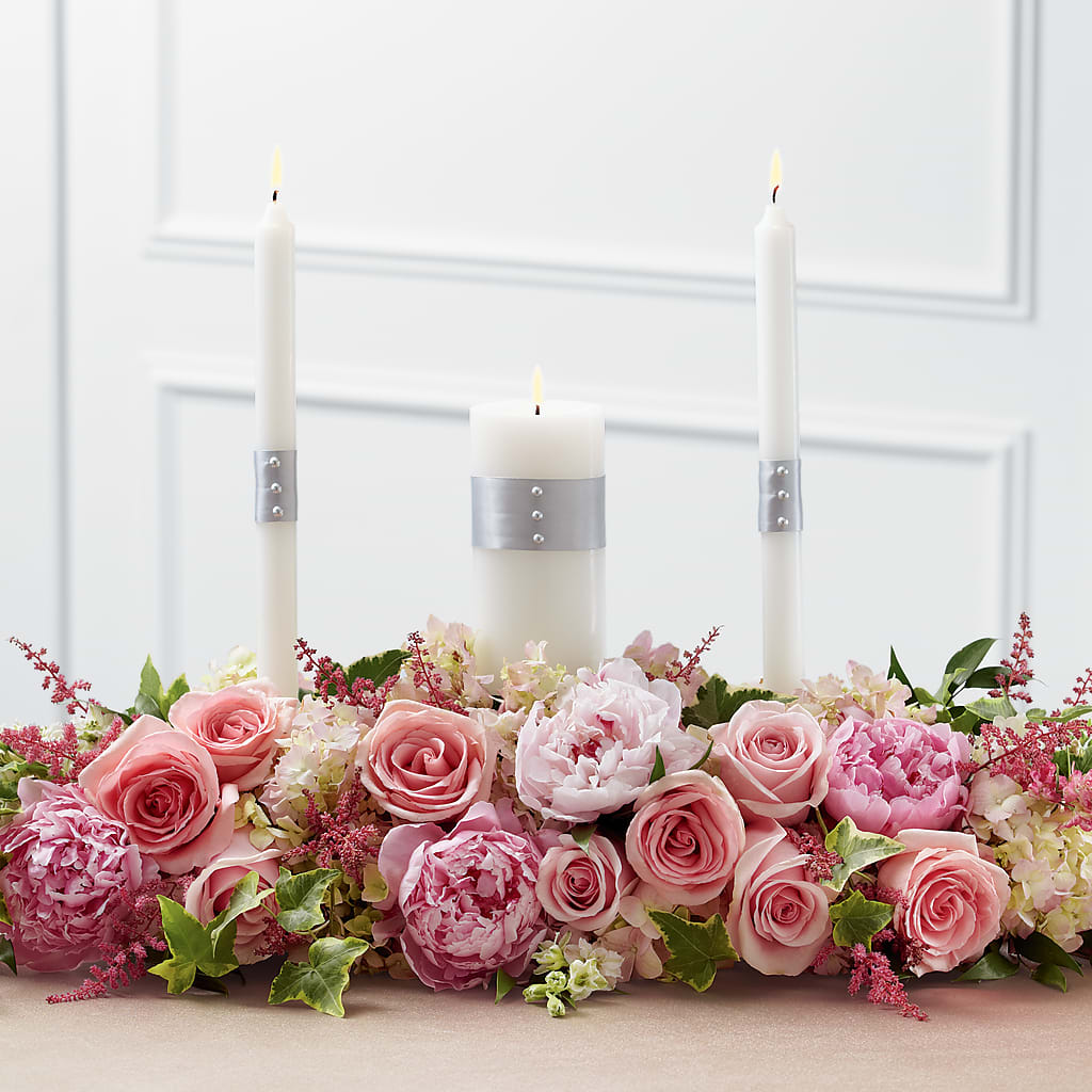 Worldwide Romance Unity Candle Arrangement – Dutch Floral, Edina MO