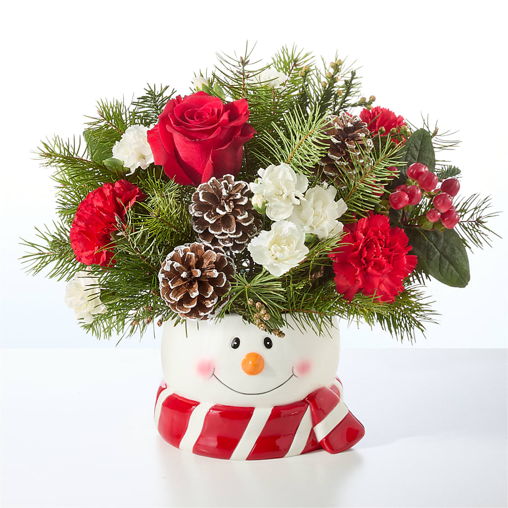 Jolly Snowman Bouquet –  Dutch Floral, Edina MO