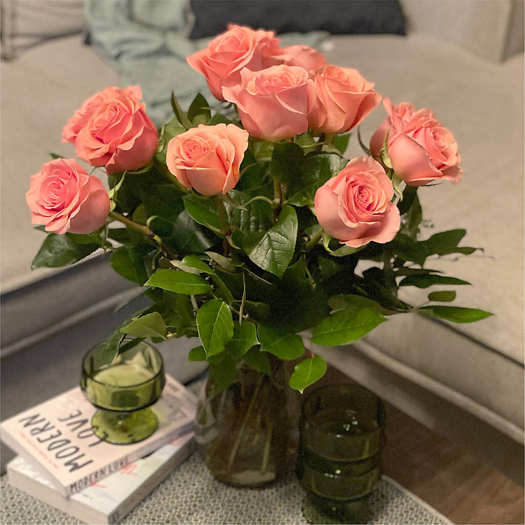 Long Stem Pink Rose Bouquet –  Dutch Floral, Edina MO