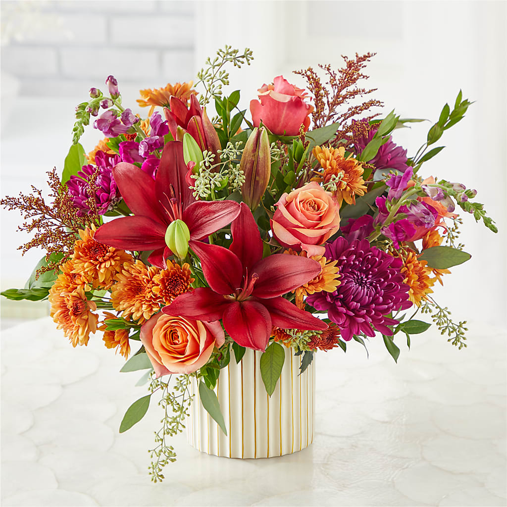 Burgundy Landscape Bouquet –  Dutch Floral, Edina MO
