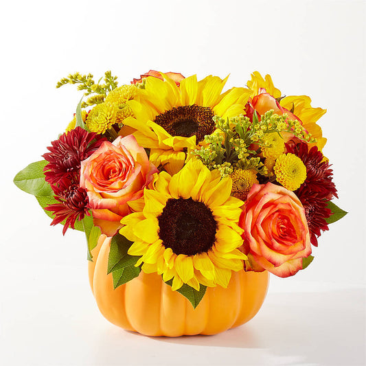 Golden Gourd Pumpkin Bouquet –  Dutch Floral, Edina MO