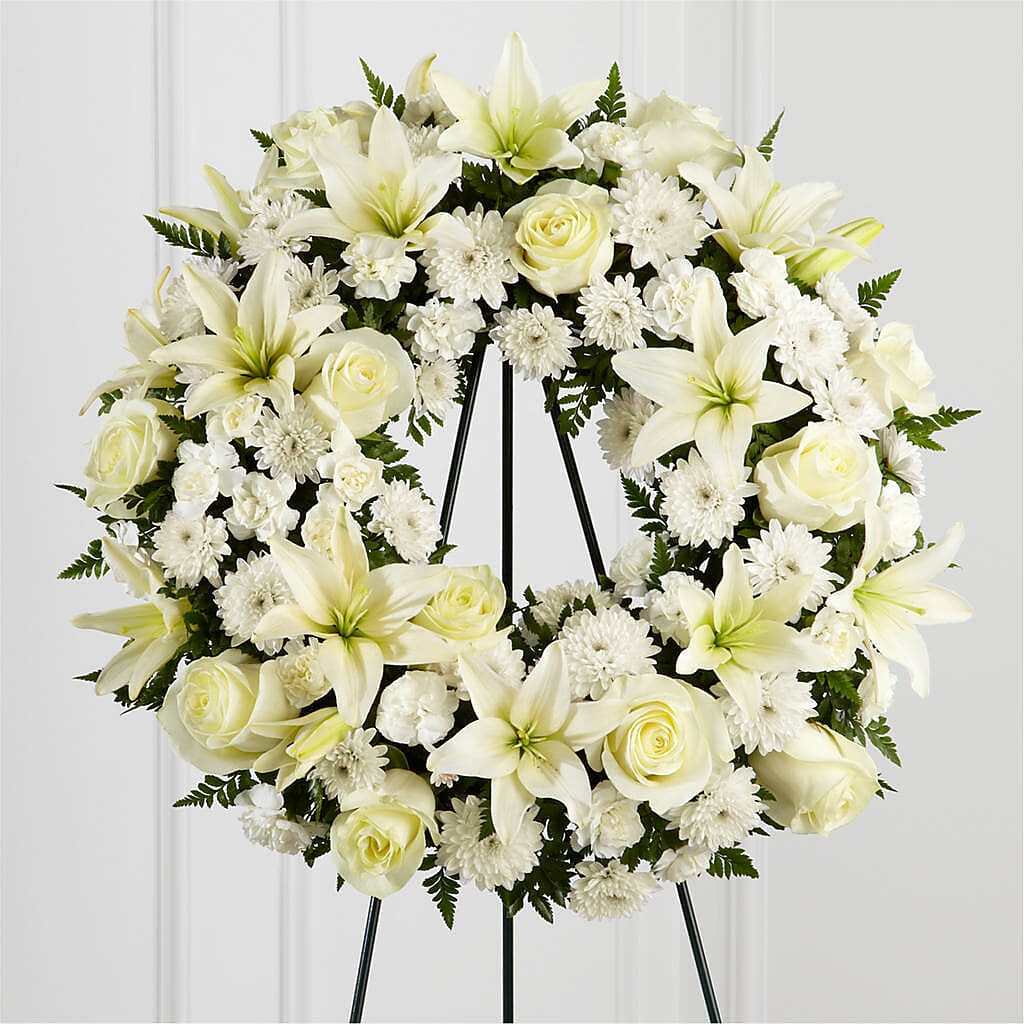 Treasured Tribute Wreath –  Dutch Floral, Edina MO