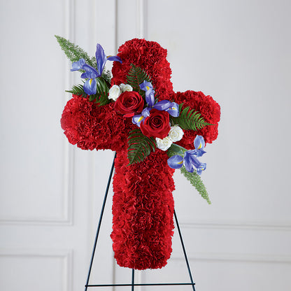 Faithful Hero Floral Cross –  Dutch Floral, Edina MO