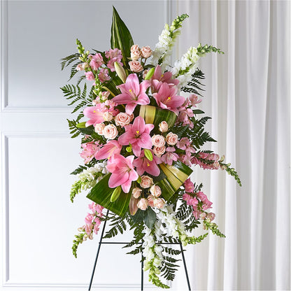 Elegant Embrace Standing Spray –  Dutch Floral, Edina MO