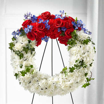 Patriotic Passion Wreath –  Dutch Floral, Edina MO