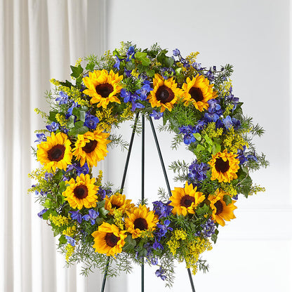 Bright Rays Wreath –  Dutch Floral, Edina MO
