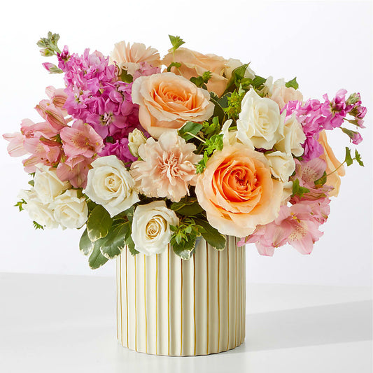 Paradise Bouquet with Ivory Vase –  Dutch Floral, Edina MO