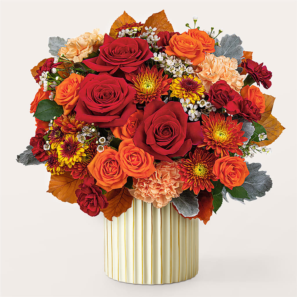 Merlot Bouquet with Ivory Vase –  Dutch Floral, Edina MO